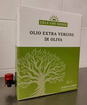 600 MG. HIGH POLYPHENOLS! HEALTHIEST EXTRA VIRGIN OLIVE OIL. (3 Liter) ORGANIC. Sole che Sorge